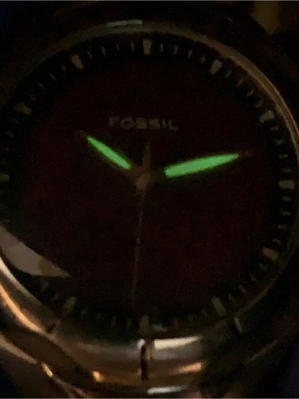 Fossil Men's Stainless Steel Blue Dial Watch